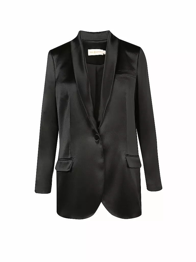 TORY BURCH | Satin-Blazer | schwarz