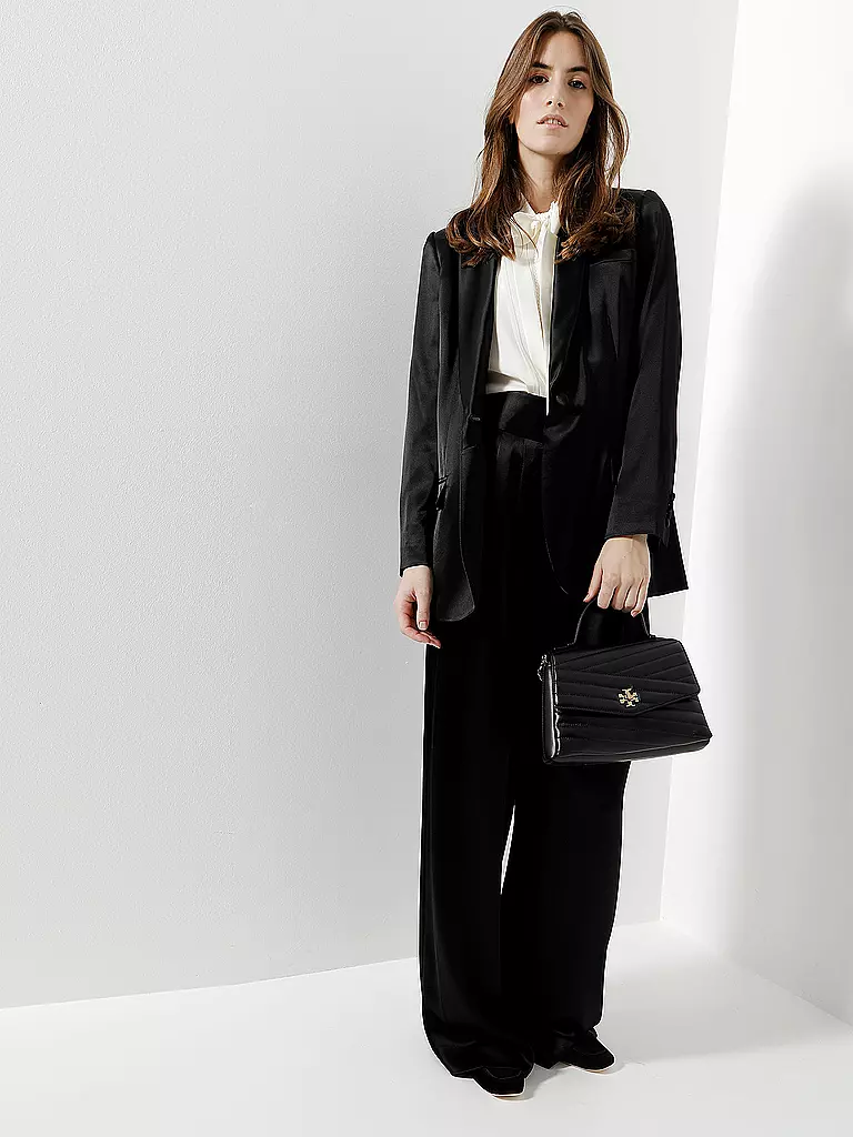 TORY BURCH | Satin-Blazer | schwarz