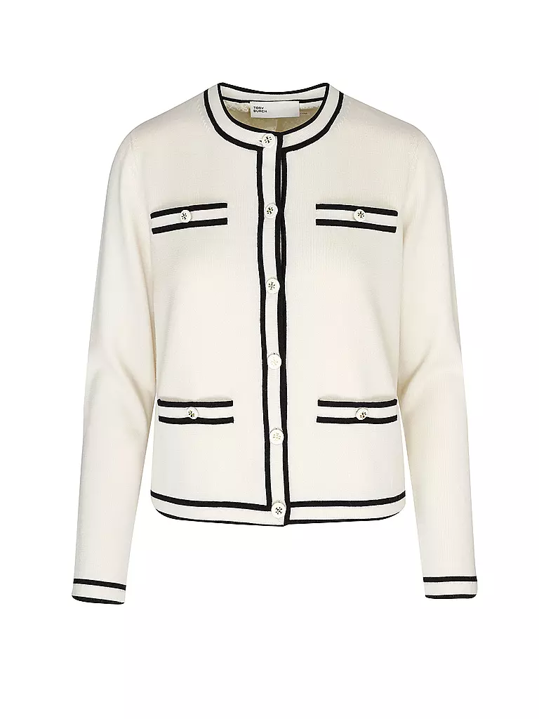 TORY BURCH | Strickjacke KENDRA | creme