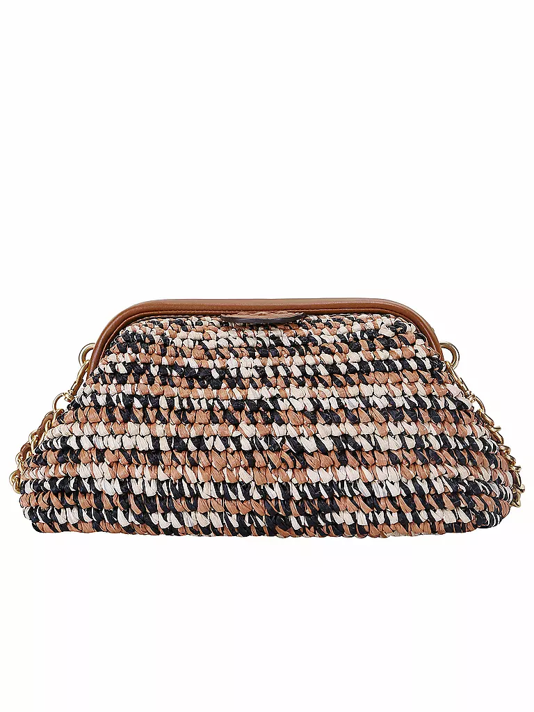 TORY BURCH | Tasche - Umhängetasche Raffia Small | braun