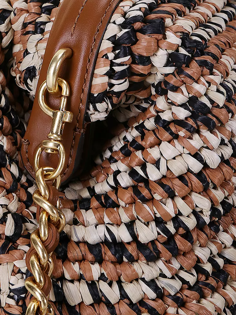 TORY BURCH | Tasche - Umhängetasche Raffia Small | braun