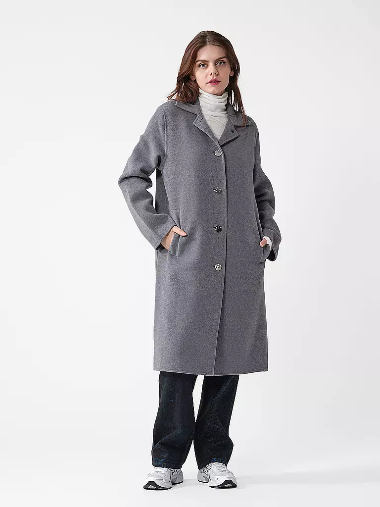 TORY BURCH | Wollmantel | grau