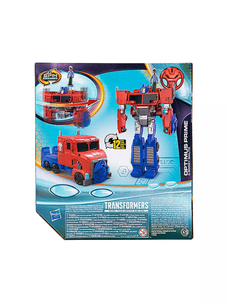 TRANSFORMERS  | Transformers EarthSpark Spin Changer Optimus Prime und Robby Malto Figur | keine Farbe