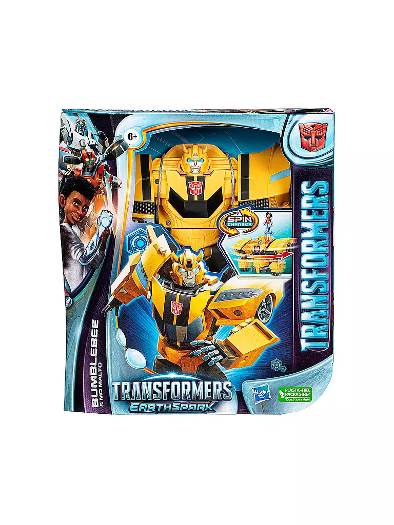 TRANSFORMERS  | Transformers Spielzeug EarthSpark Spin Changer Bumblebee und Mo Malto Figur | keine Farbe