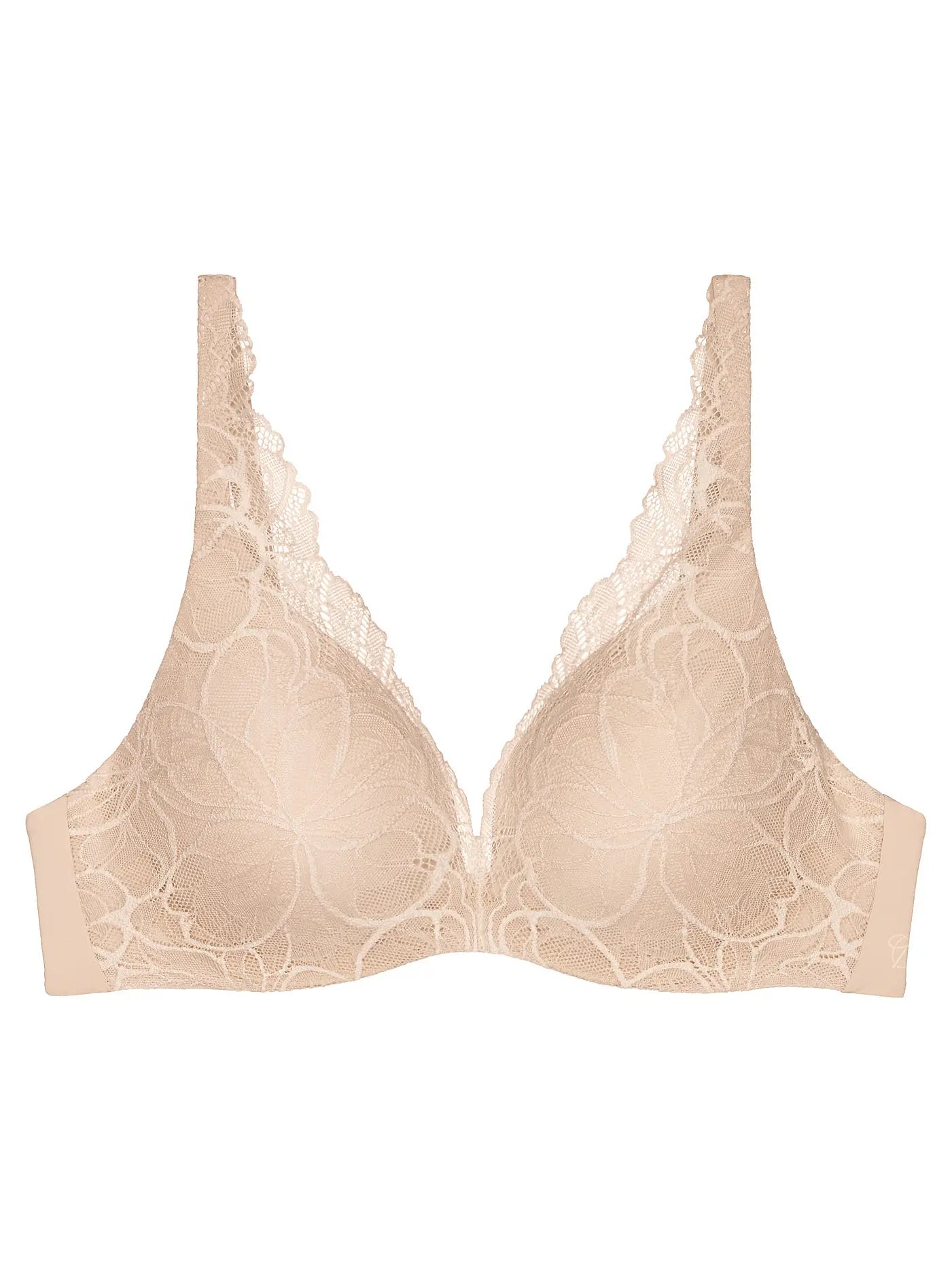 TRIUMPH | BH mit Bügel BODY MAKE-UP ILLUSION LACE black | beige