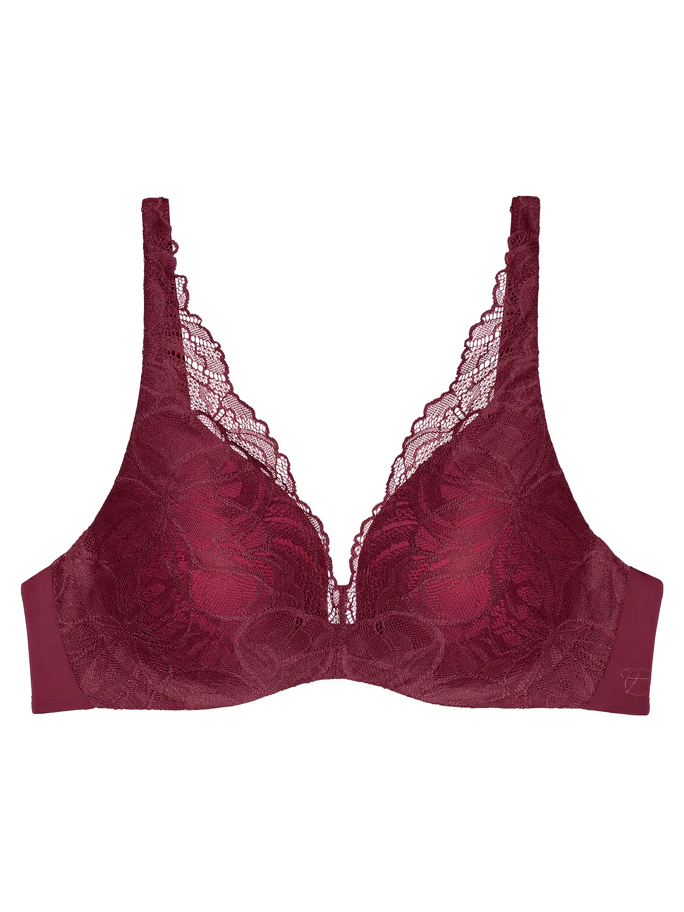 TRIUMPH | BH mit Bügel BODY MAKE-UP ILLUSION LACE black | dunkelrot