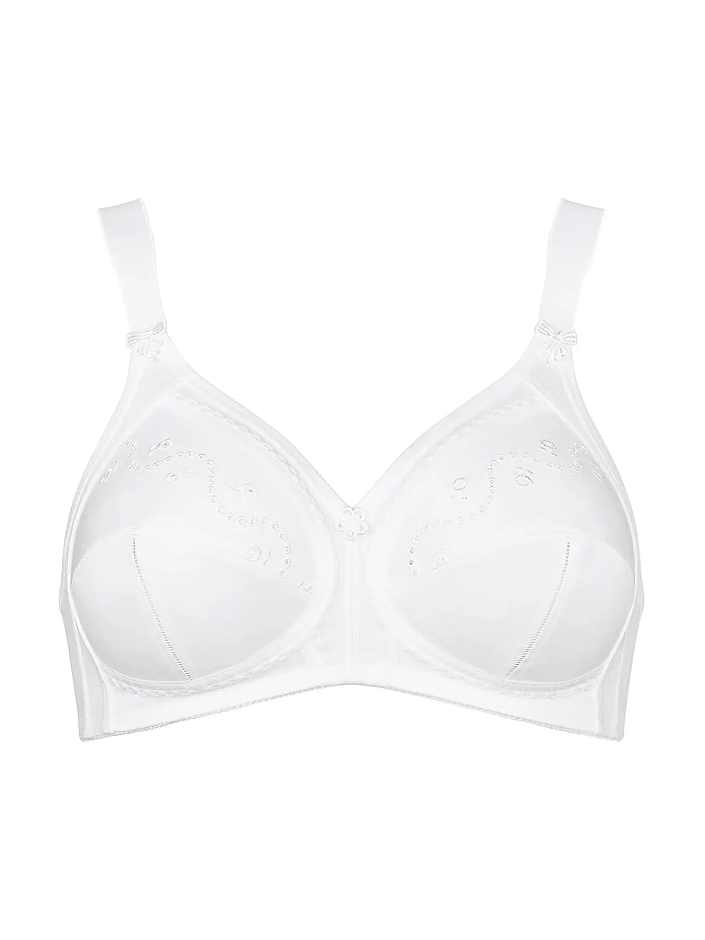 TRIUMPH | BH ohne Bügel "Doreen + Cotton" (Weiss) | weiss