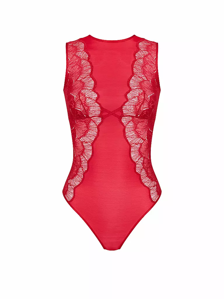 TRIUMPH | Body ohne Bügel PALINA MOONLIGHT KISS  shanghai red | rot