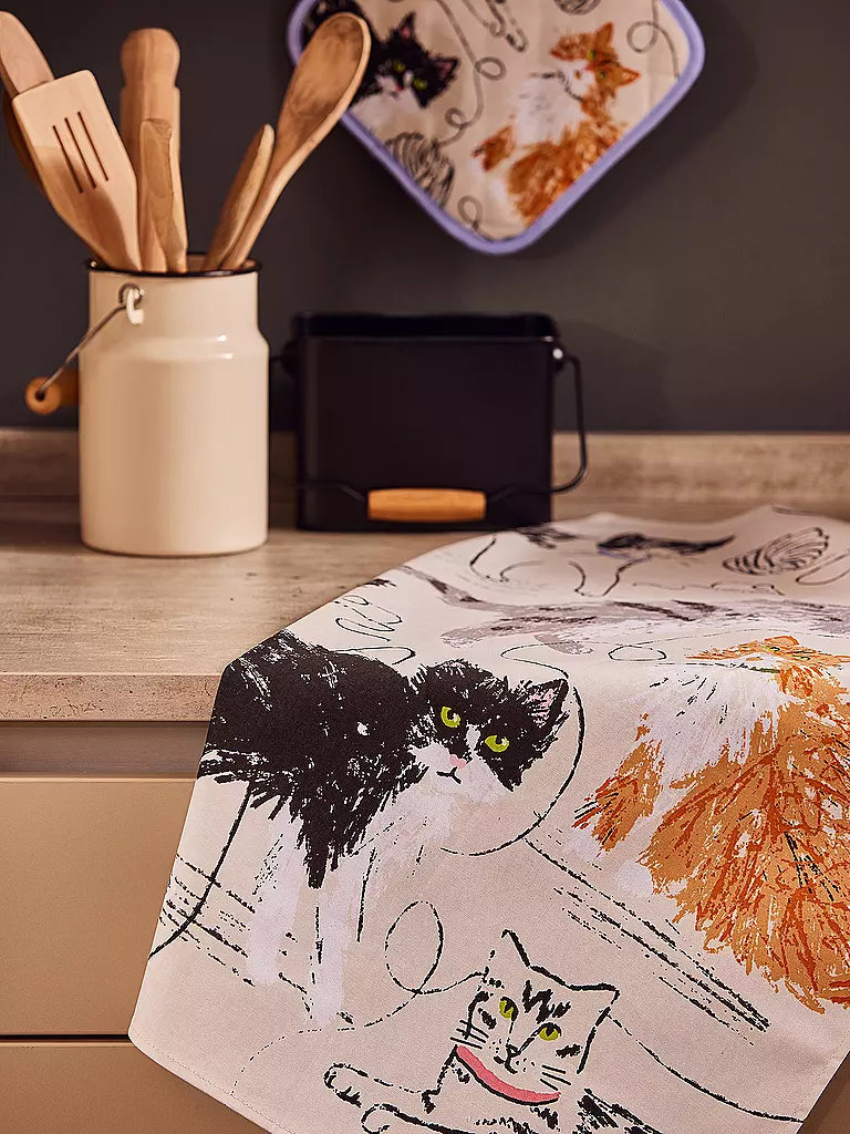 ULSTER WEAVERS | Geschirrtuch Cotton 45x75cm Feline Friends | bunt