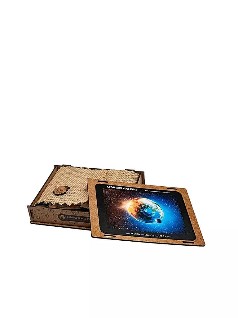 UNIDRAGON | Holzpuzzle - Planet Earth M | keine Farbe