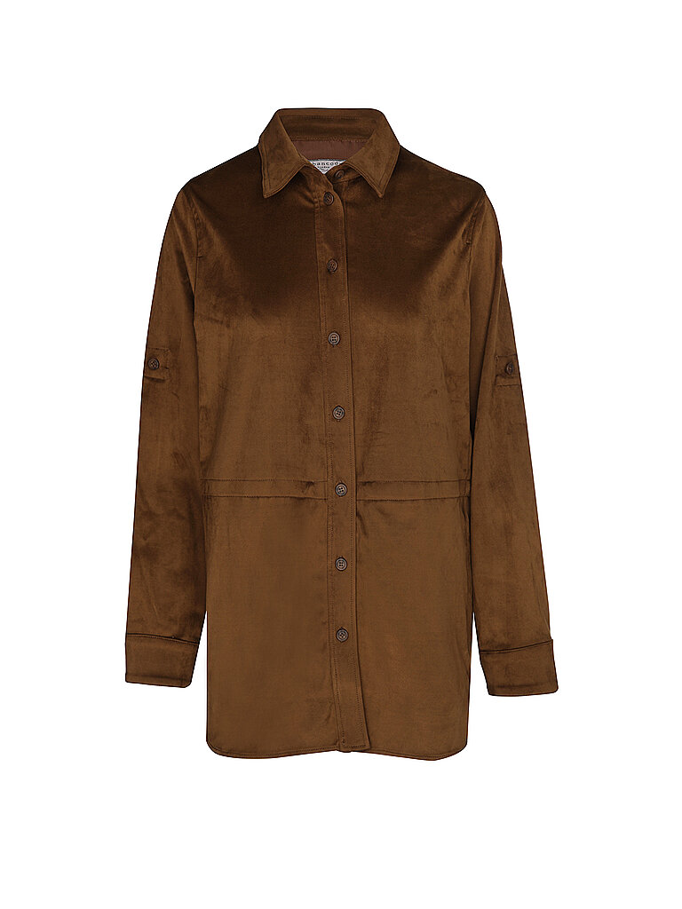 URBANCODE LONDON Jacke in Lederoptik braun | XL