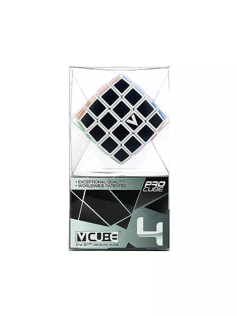 V-CUBE | Zauberwürfel gewölbt 4x4x4 | keine Farbe