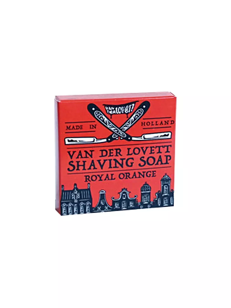 VAN DER LOVETT | Rasierseife - Boxed Shaving Soap "Royal Orange" 70g | transparent