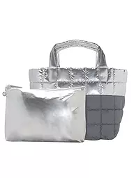VEE COLLECTIVE | Tasche - Shopper PORTER TOTE Medium | silber