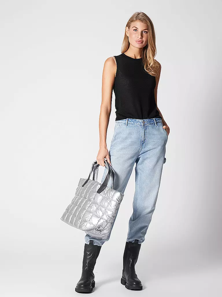 VEE COLLECTIVE | Tasche - Shopper PORTER TOTE Medium | silber