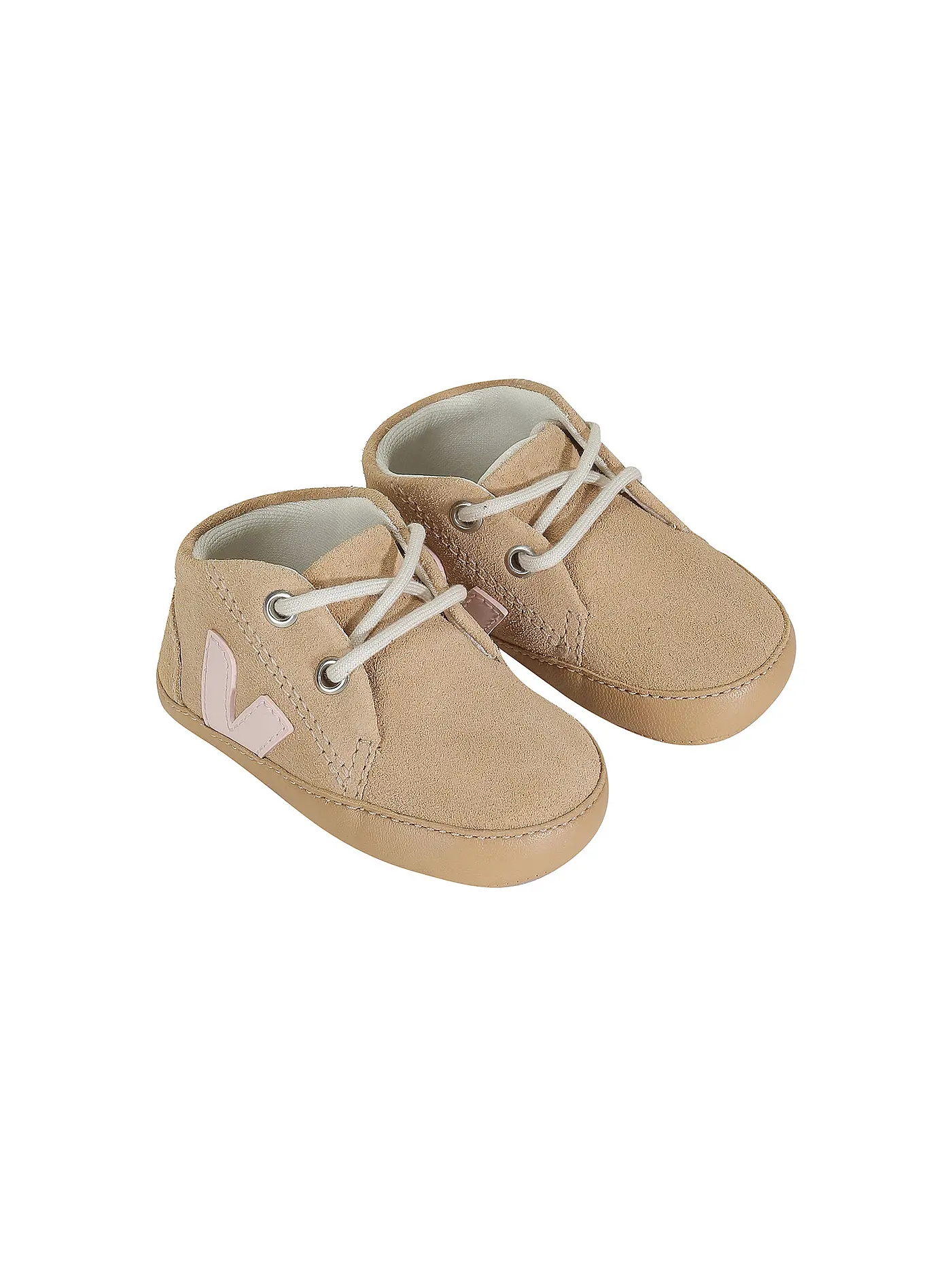 VEJA | Baby Schnürer PETALE | beige
