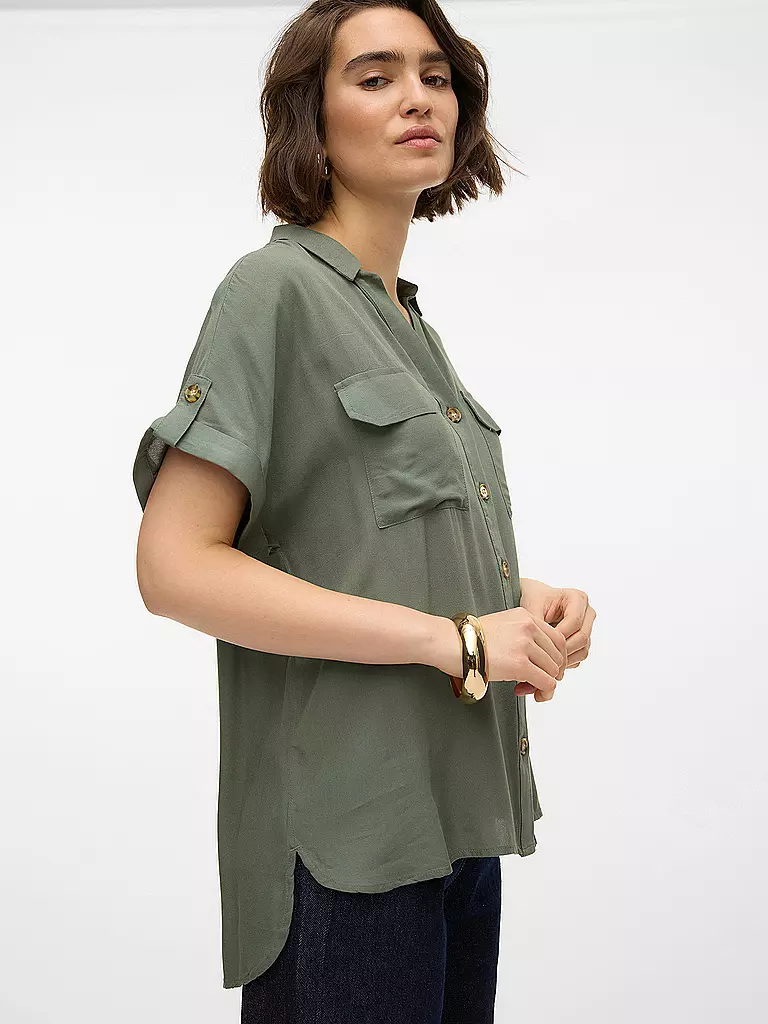VERO MODA | Bluse  VMBUMPY | weiss