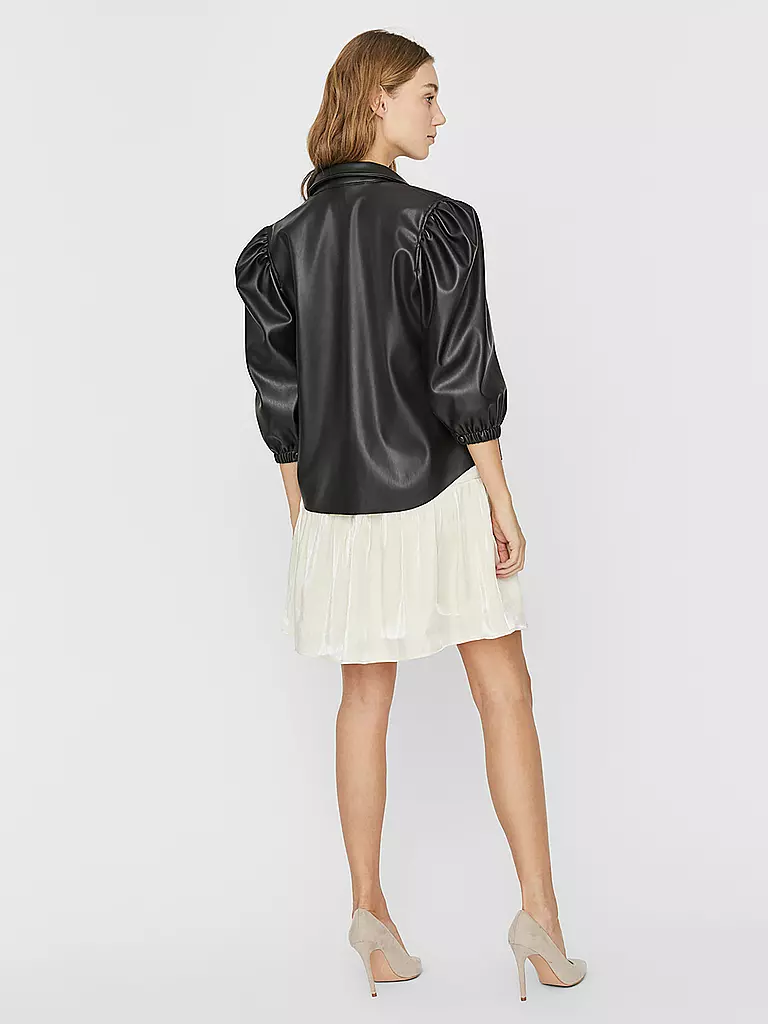 VERO MODA | Bluse in Lederoptik " VMBUTTERLOLA " | 