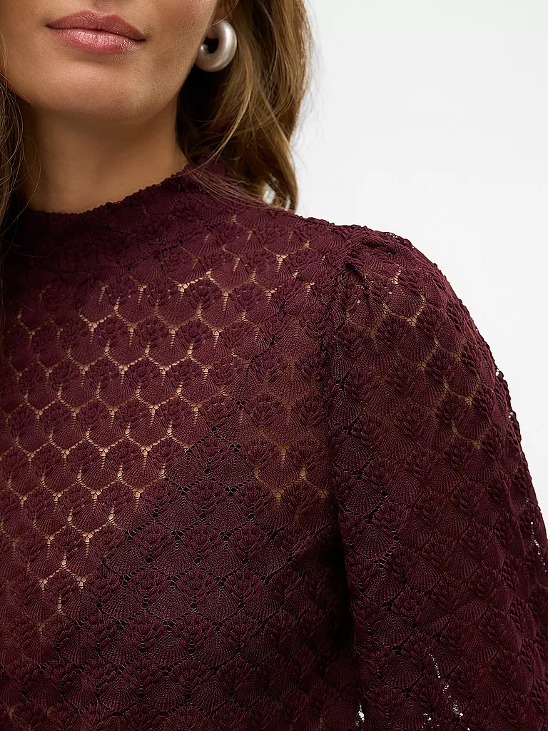 VERO MODA | Bluse VMBECCA | dunkelrot