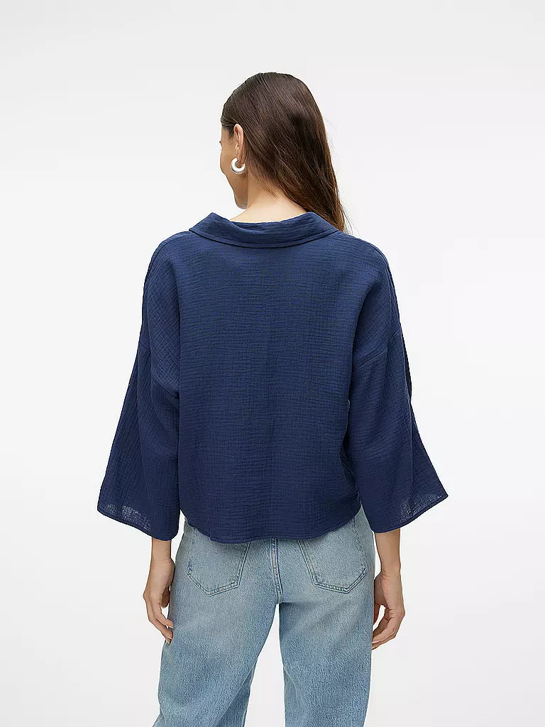 VERO MODA | Blusenshirt  VMNATALI CROP | dunkelblau