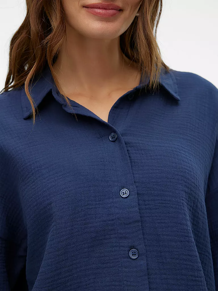 VERO MODA | Blusenshirt  VMNATALI CROP | dunkelblau