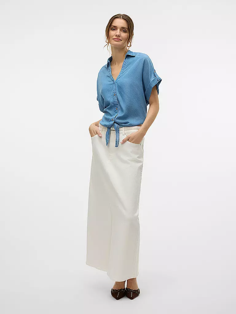 VERO MODA | Blusenshirt VMFLEUR | dunkelblau