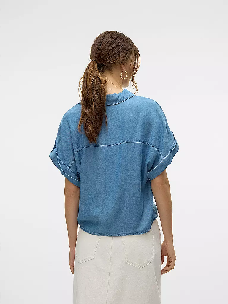 VERO MODA | Blusenshirt VMFLEUR | dunkelblau