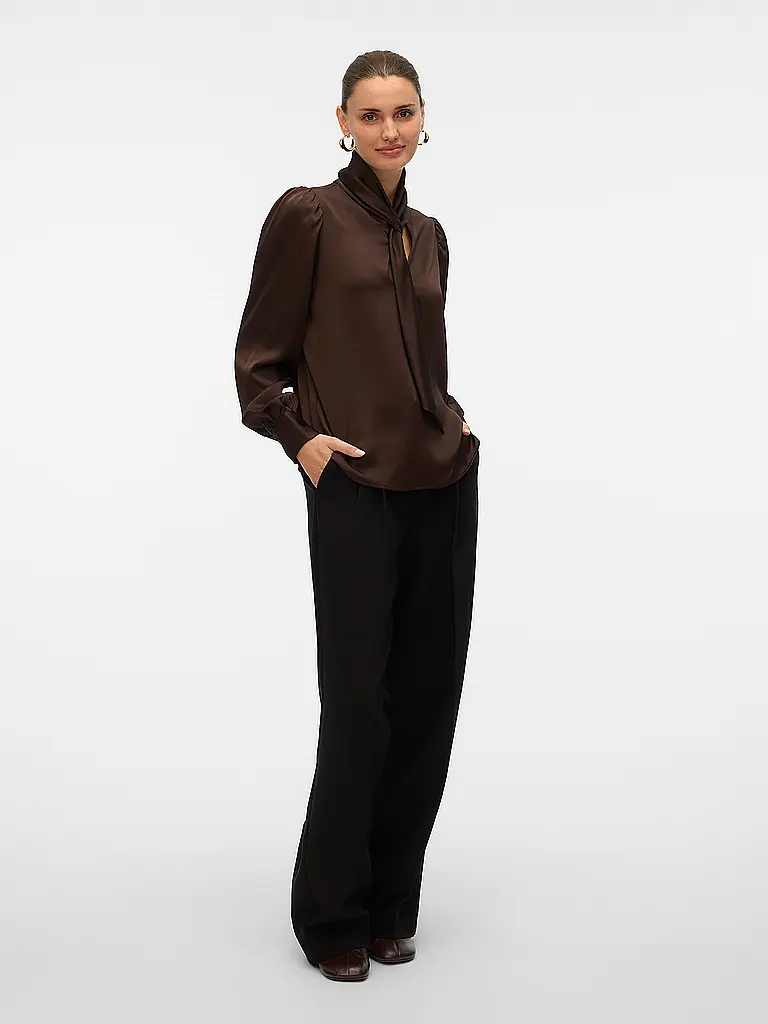 VERO MODA | Blusenshirt VMNINI  | braun