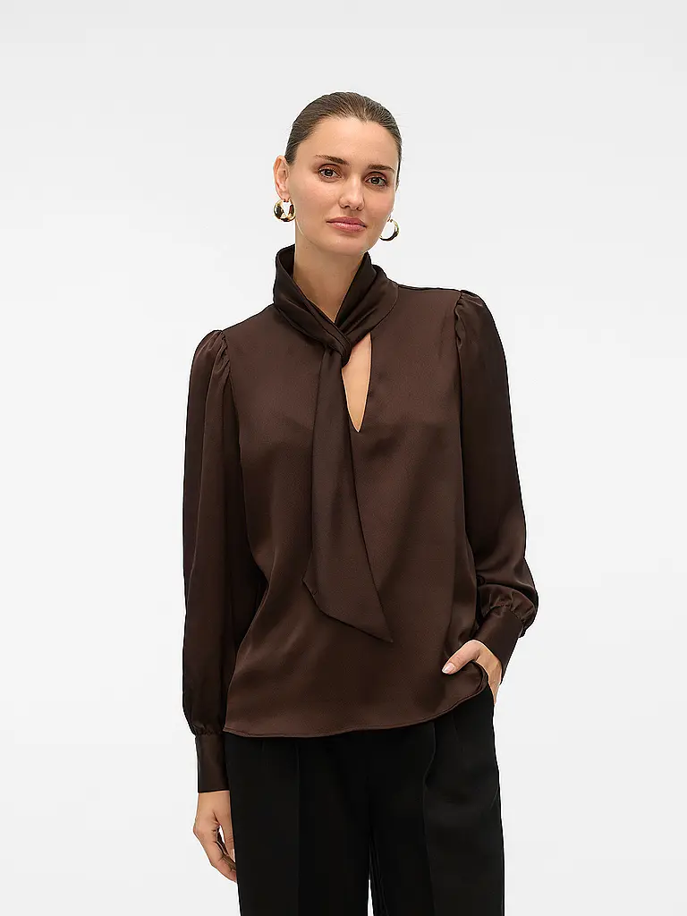 VERO MODA | Blusenshirt VMNINI  | braun