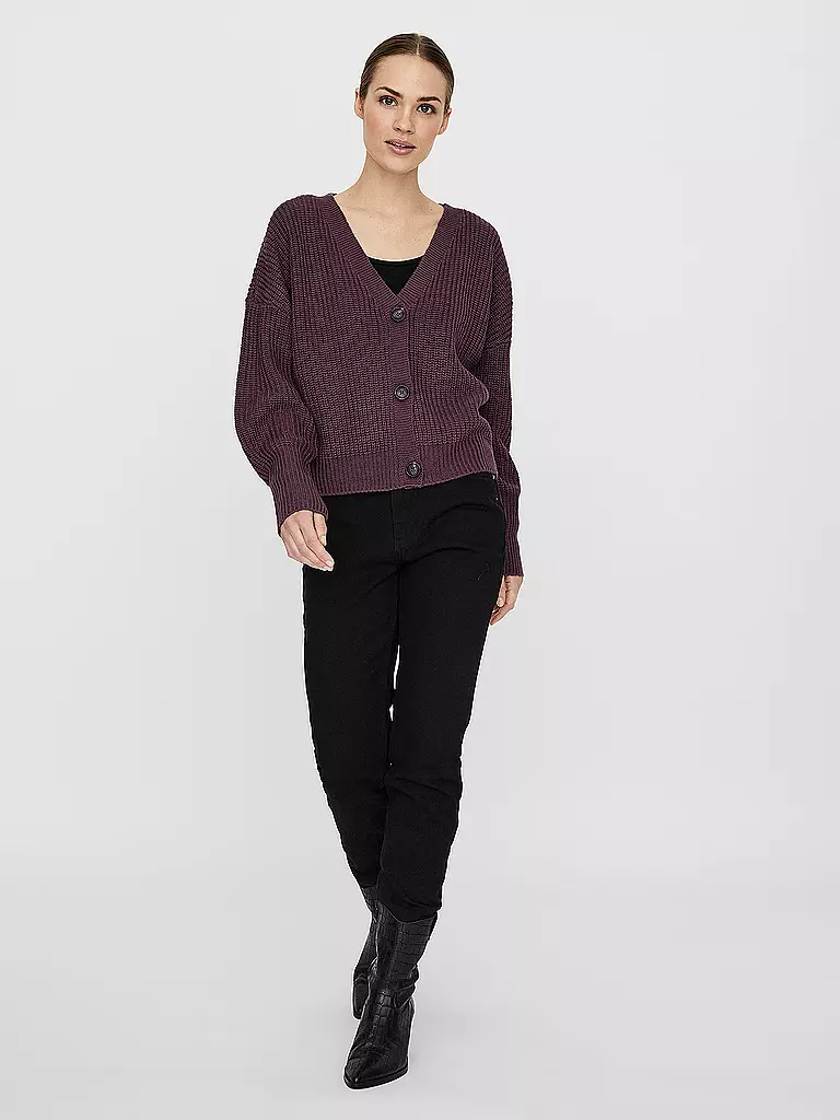 VERO MODA | Cardigan VMLEA | dunkelrot