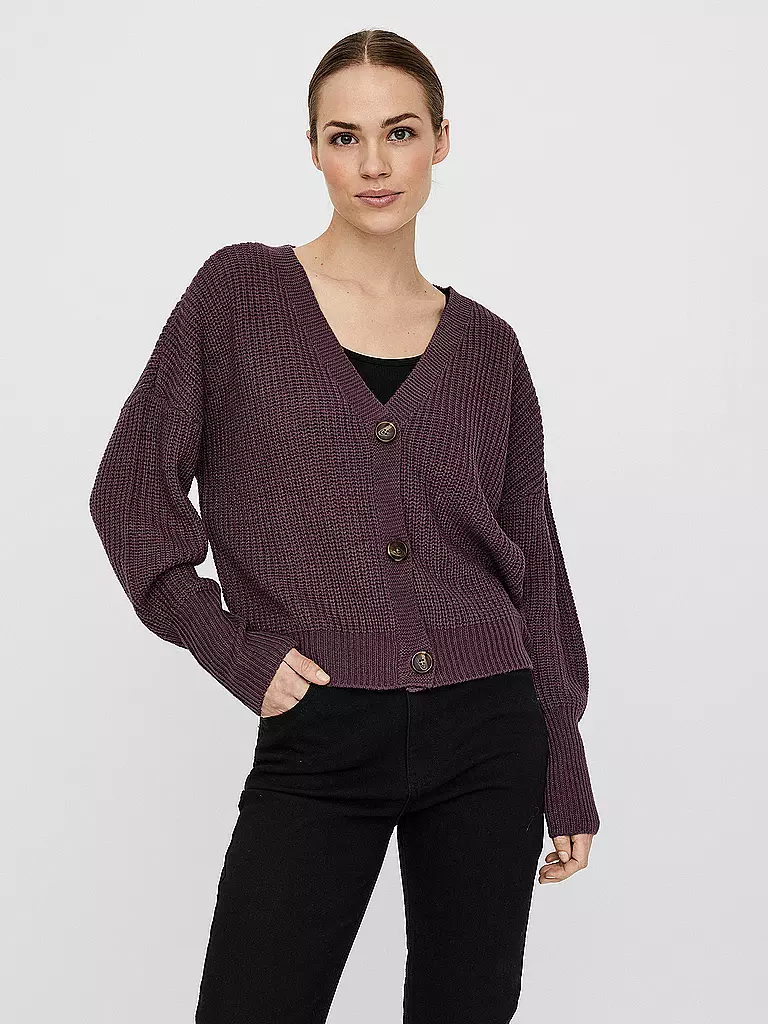 VERO MODA | Cardigan VMLEA | dunkelrot