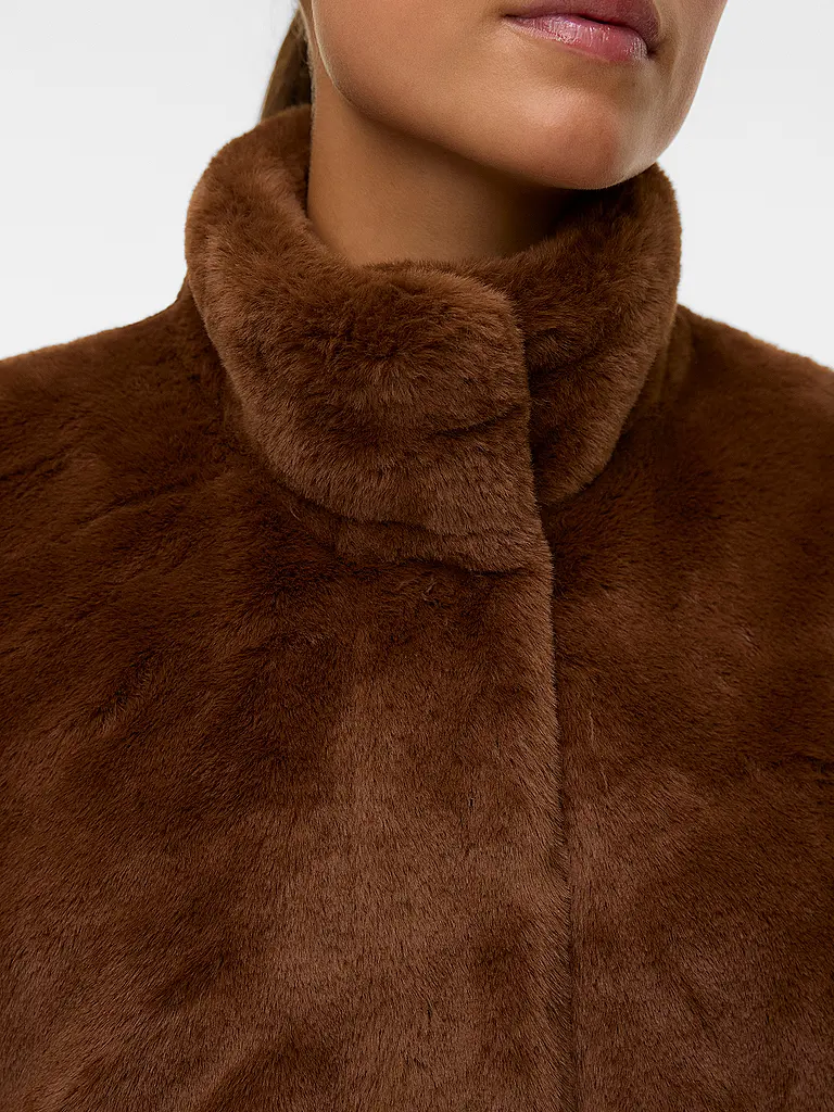 VERO MODA | Gilet in Felloptik VMSONJAPOPPY | Braun