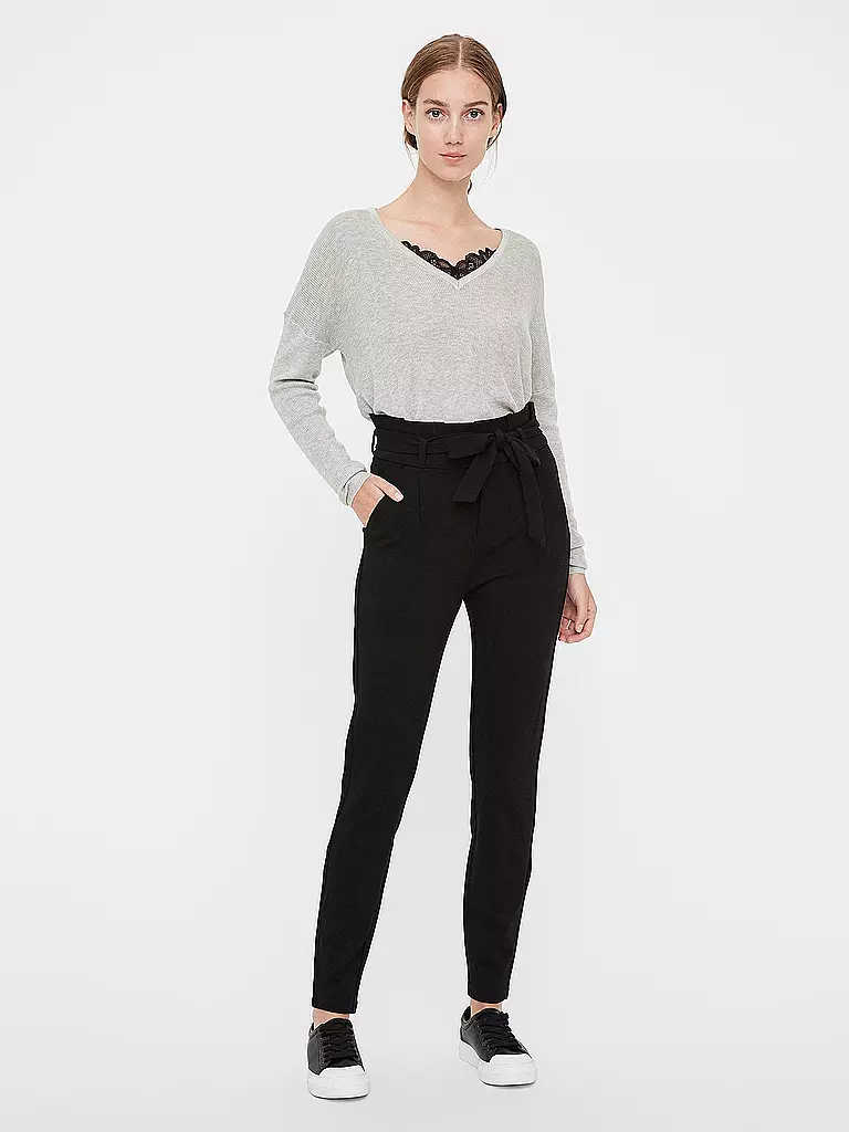 VERO MODA | Highwaist Hose  Loose Fit VMEVA  | schwarz