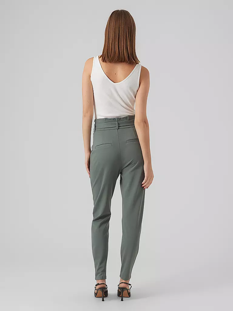 VERO MODA | Highwaist Hose Loose Fit VMEVA | dunkelgrün
