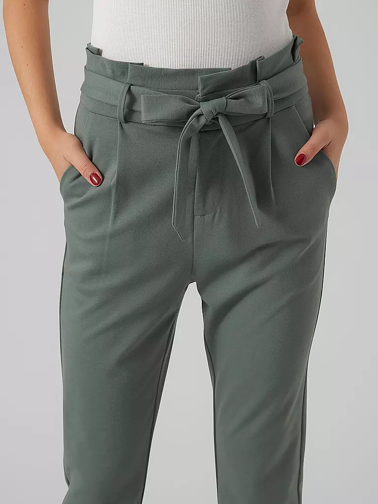 VERO MODA | Highwaist Hose Loose Fit VMEVA | dunkelgrün