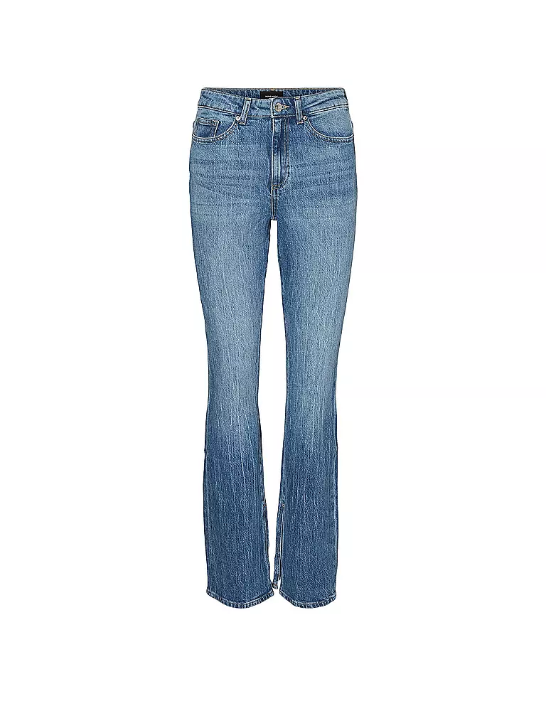 VERO MODA | Highwaist Jeans Flared Fit VMSELMA  | blau