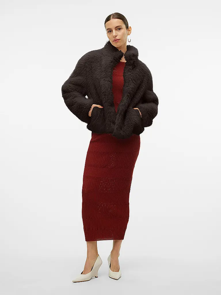 VERO MODA | Jacke in Felloptik VMMONROE | Braun