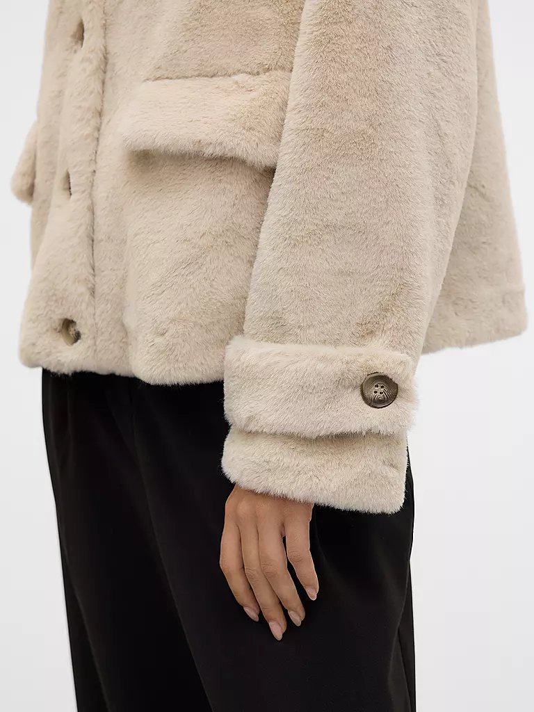 VERO MODA | Jacke in Felloptik VMSONJAEVA | beige
