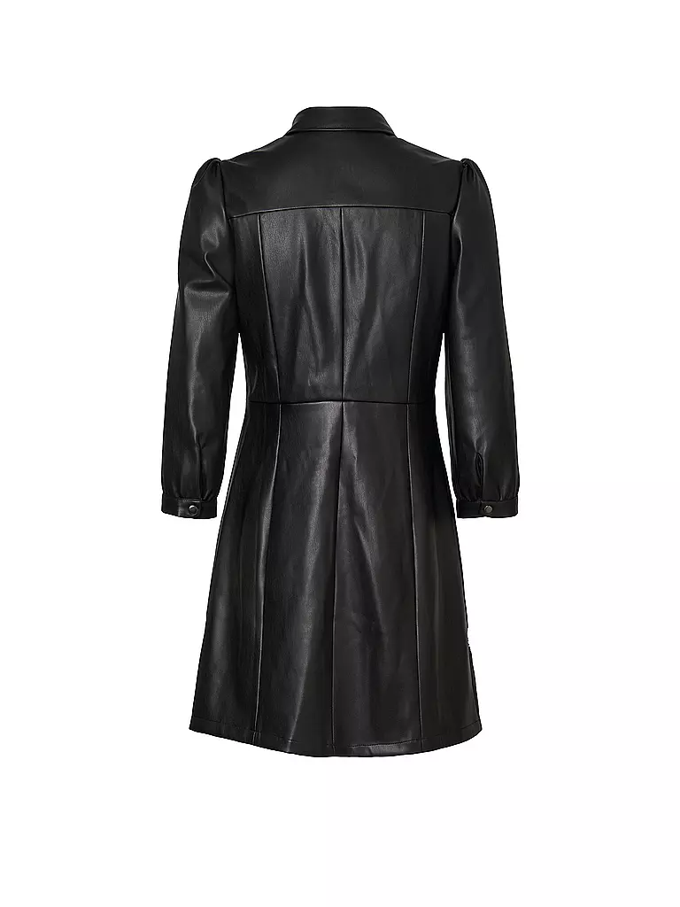 VERO MODA | Kleid in Lederoptik VMBUTTERMOLLY | schwarz