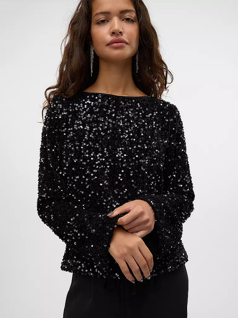 VERO MODA | Langarmshirt VMBELLA | schwarz