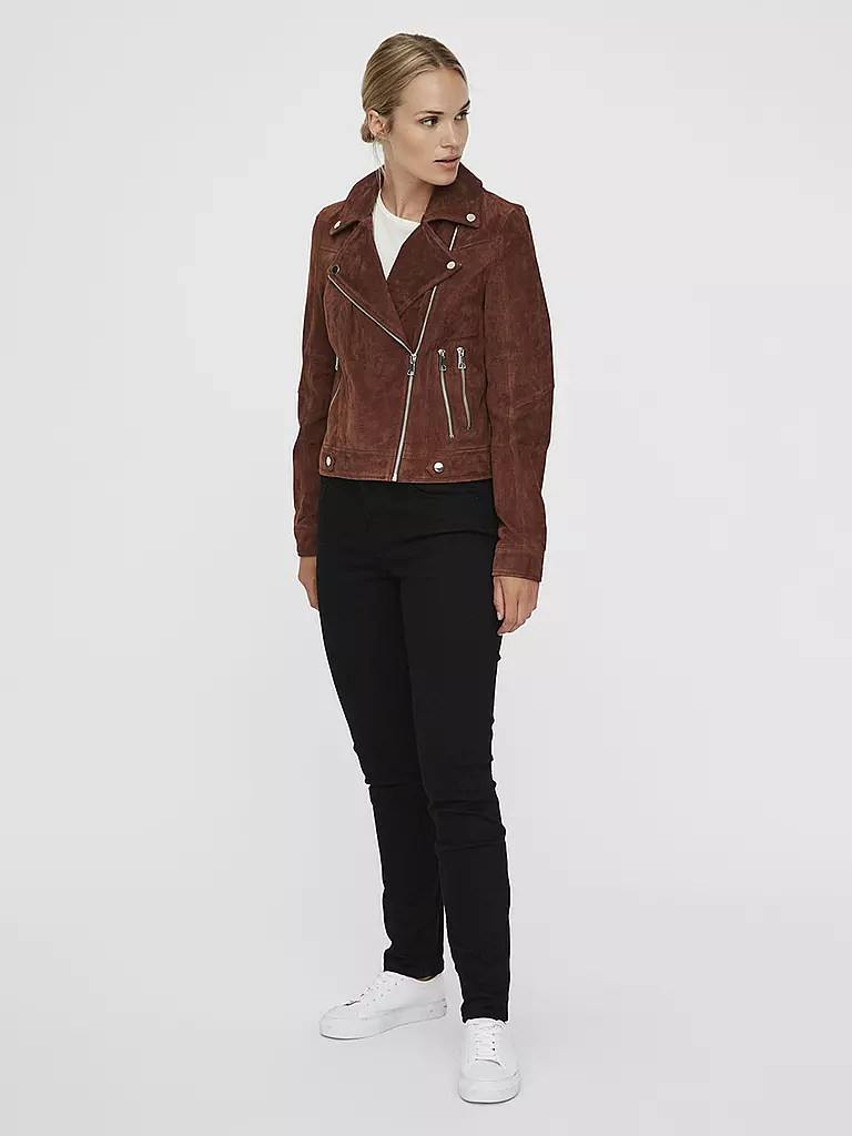 VERO MODA | Lederjacke | braun