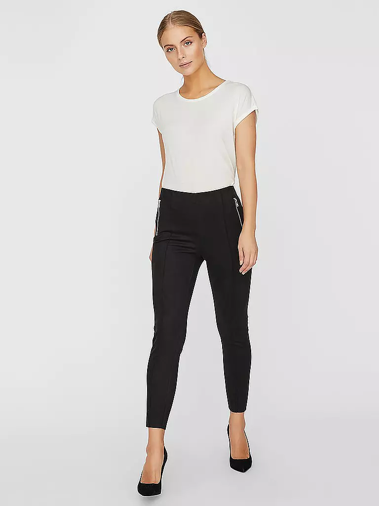 VERO MODA | Lederleggings VMCAVA | schwarz