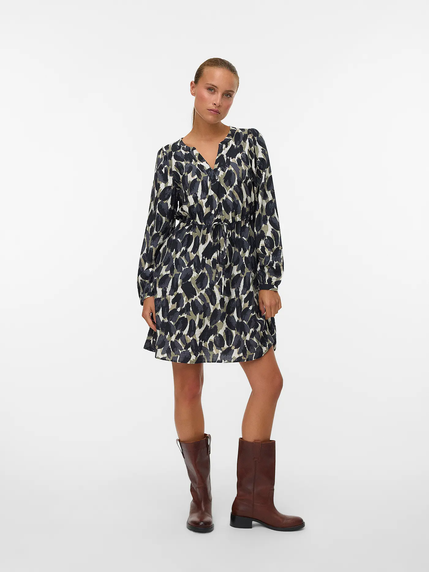 VERO MODA | Minikleid VMFANINI | olive