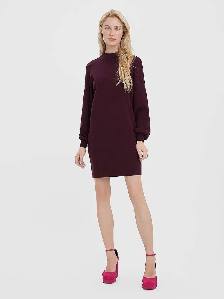 VERO MODA | Minikleid VMNANCY | dunkelrot