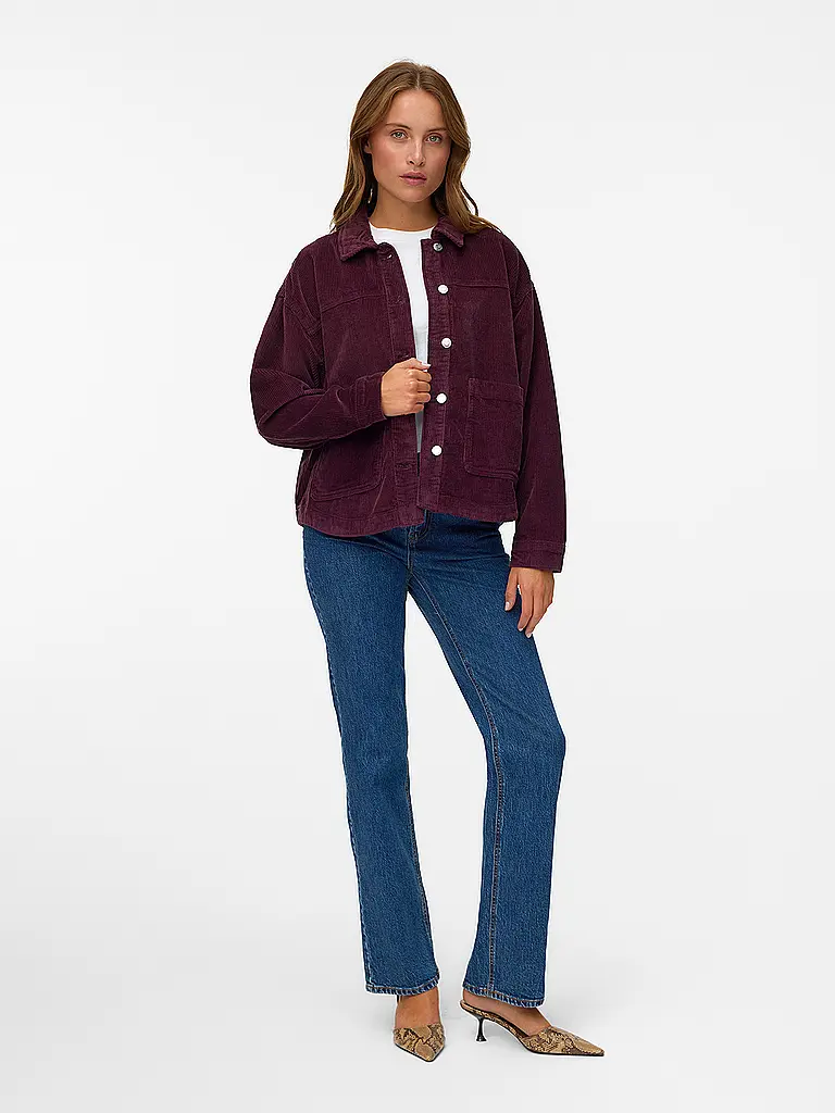 VERO MODA | Overshirt VMJAMIE | dunkelrot