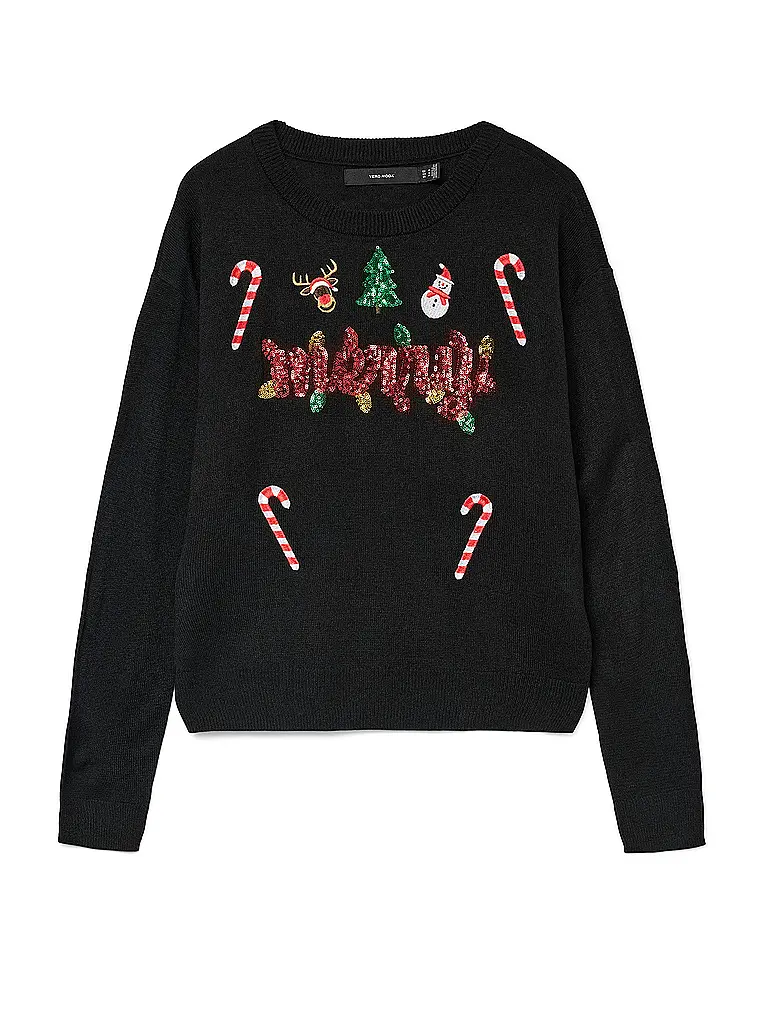 VERO MODA | Pullover VMGLITTER | schwarz