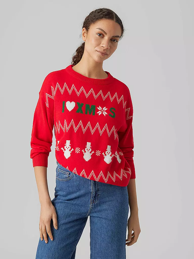 VERO MODA | Pullover VMMIXEDXMAS | grün