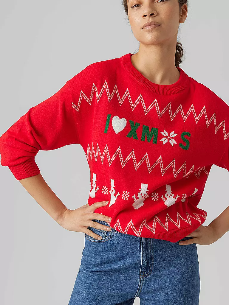 VERO MODA | Pullover VMMIXEDXMAS | grün