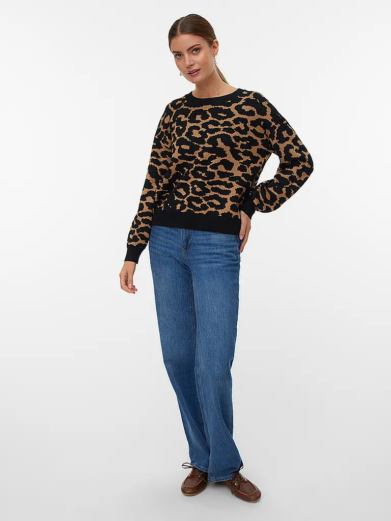 VERO MODA | Pullover VMSILJEANIMAL | Schwarz