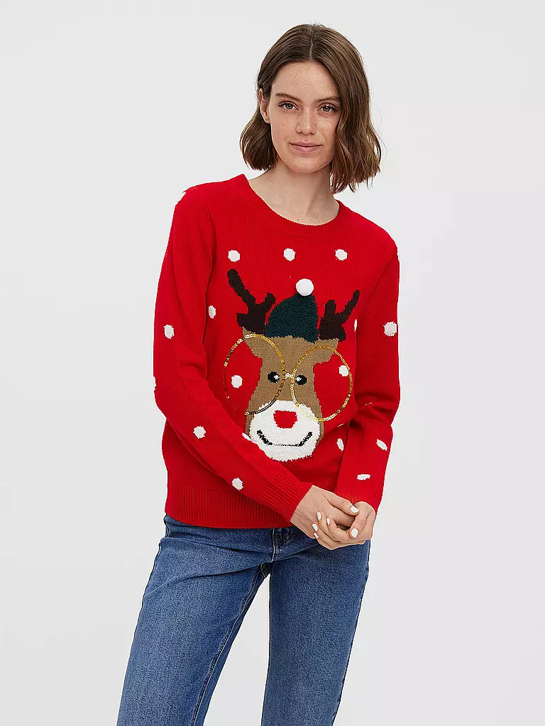 VERO MODA | Pullover VMTINSEL | koralle